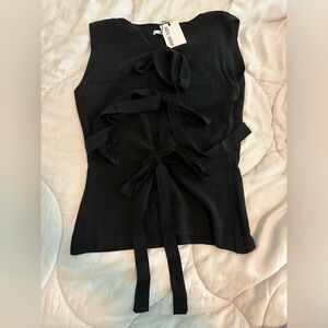 Never worn and brand new Black Atelier Tulpe Bow tie Vest Large